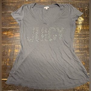 Juicy Couture Charcoal Embellished Tee